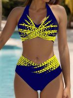 2025 New High-Waist Bikini Set - Conservative & Slimming Swimwear
