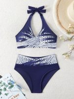 2025 New High-Waist Bikini Set - Conservative & Slimming Swimwear