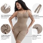 Women's High-Waist Shapewear Bodysuit - Tummy Control & Butt Lift with Open-Crotch