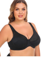 Plus-Size Everyday Bra with Thin Lace Cups