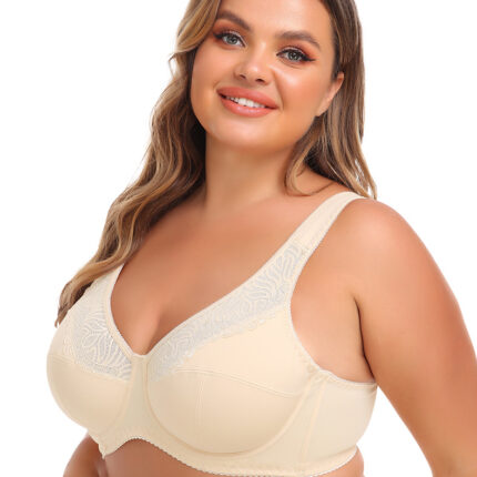 Plus-Size Everyday Bra with Thin Lace Cups
