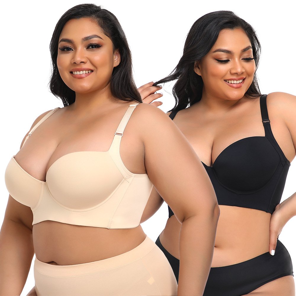 Plus-Size Vest-Style Shaping Bra
