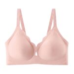 Wave Wireless Bra in Blush, laid flat